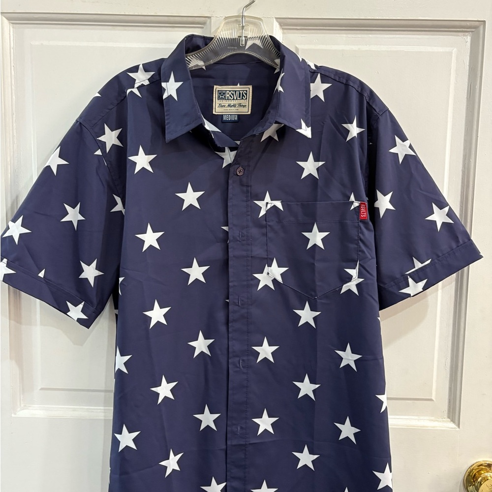 RSVLTS Blue Shirt with White Stars